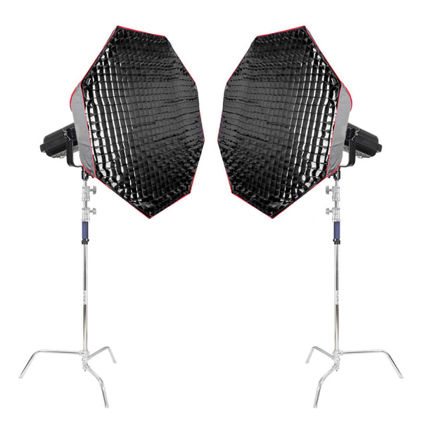 LED S350D MKII PRO LED Studio Light Twin Softbox Kit - CLEARANCE