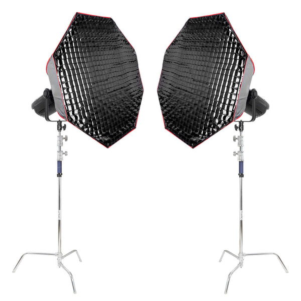 LED S500D MKII PRO LED Studio Light Twin Softbox Kit - CLEARANCE