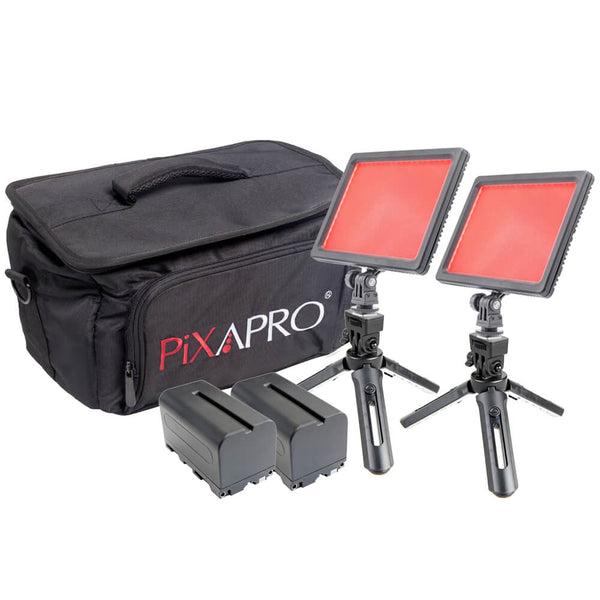 GLOWPAD 112RGB LED Panel Twin Outdoor Photography Kit 