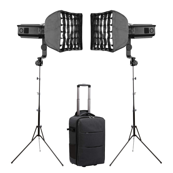 MINI30D 30W Daylight-Balanced Focusable LED Light Twin Softbox Kit