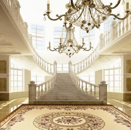  3x4m Carpet Staircase Wedding Photography Backdrop (Design 3)