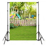 3x4m Colorful Lawn Park Printed Background For Children (Design 1)