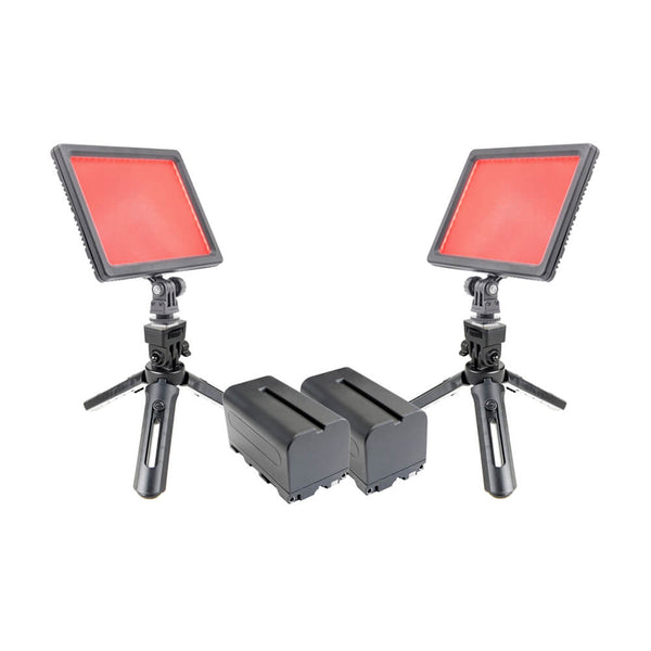 GLOWPAD112RGB LED Panel Live-Streaming Twin Kit By PixaPro 