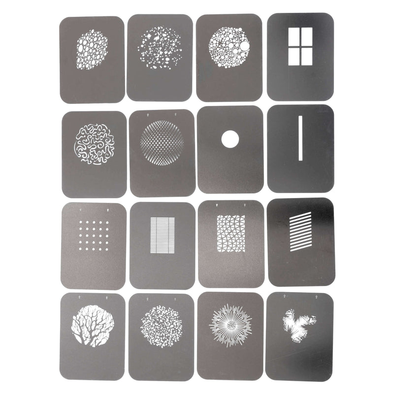 Set of Gobos (16 Different Designs)