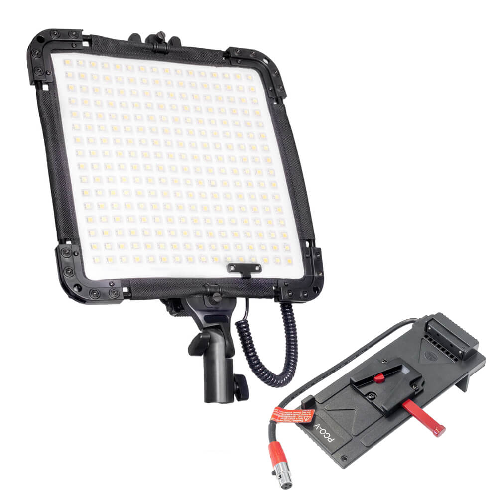 LENNO256S Flexible Panel LED Light & Battery Plate By PixaPro 