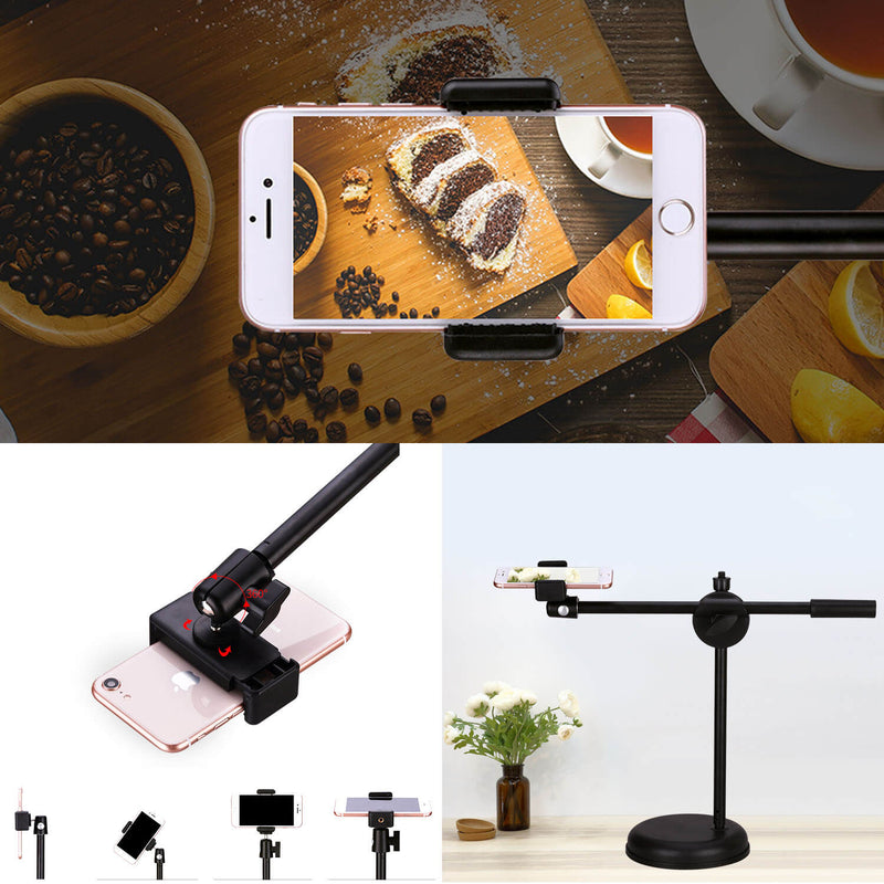 360° Table-Top Boom Stand For Flat Lay, Live Streaming