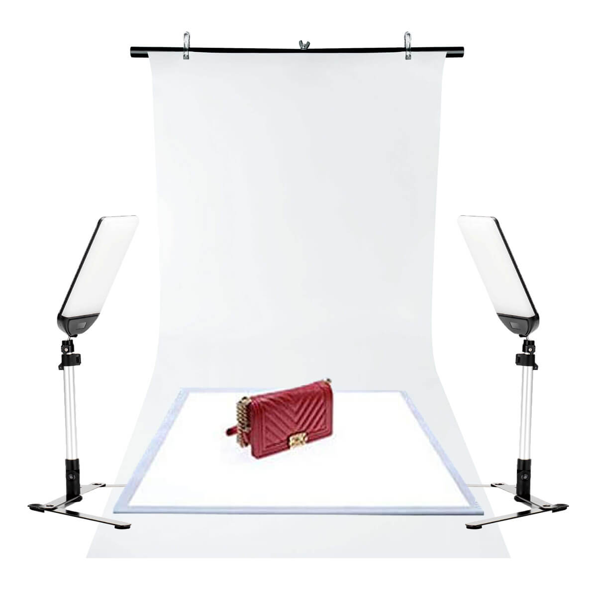 PixaPro MOBI Flexible LED Flat Panel Light Table-top Twin Kit
