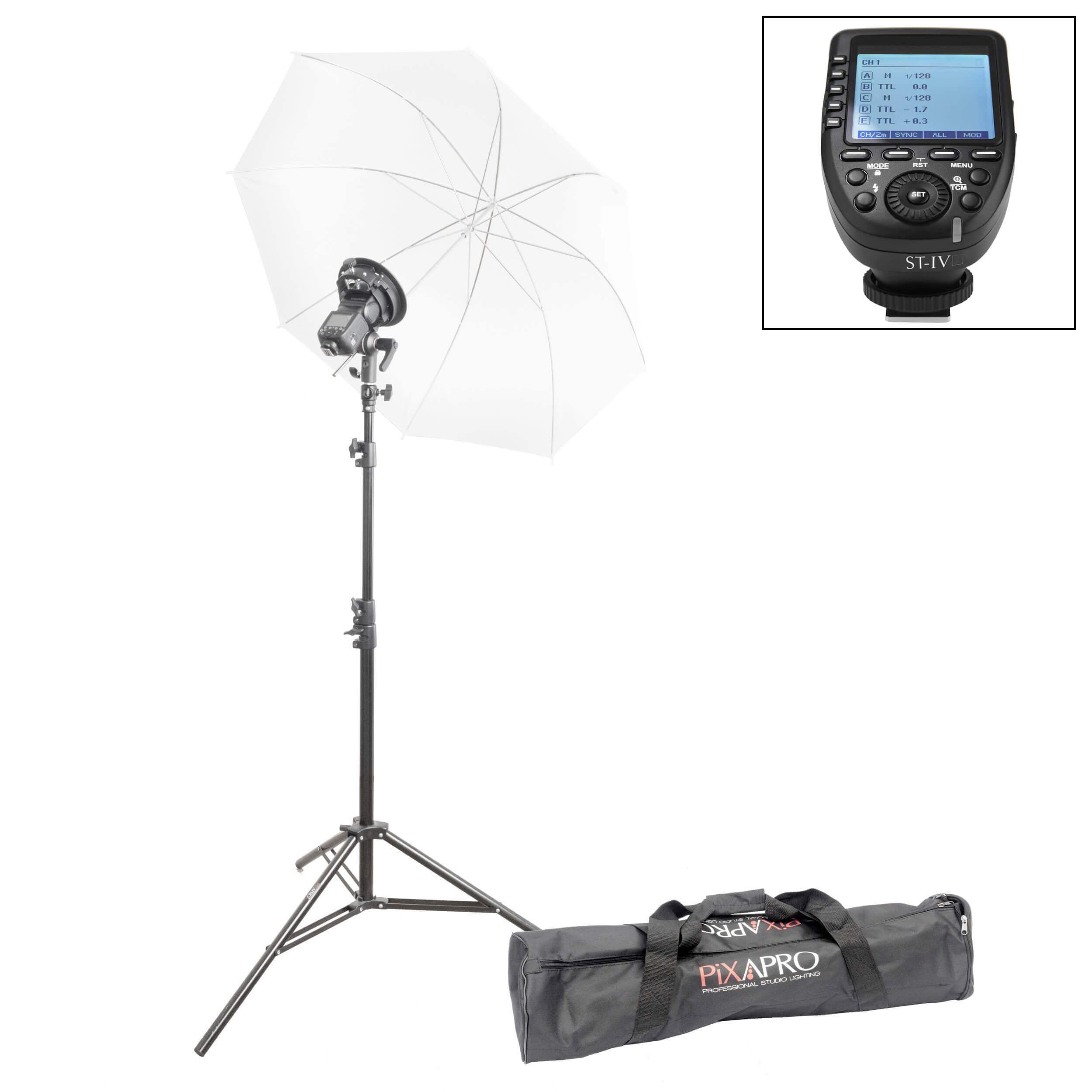 Li-ION580 MKIII TTL Portrait Photography Starter Kit By PixaPro 