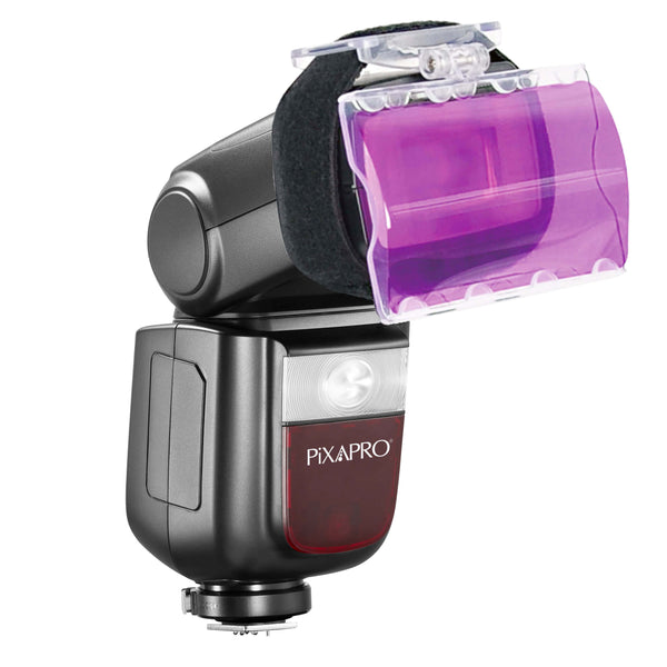 Li-ION580 MKIII Speedlite & Gel Flip Set 30 Colour Gels -PixaPro 