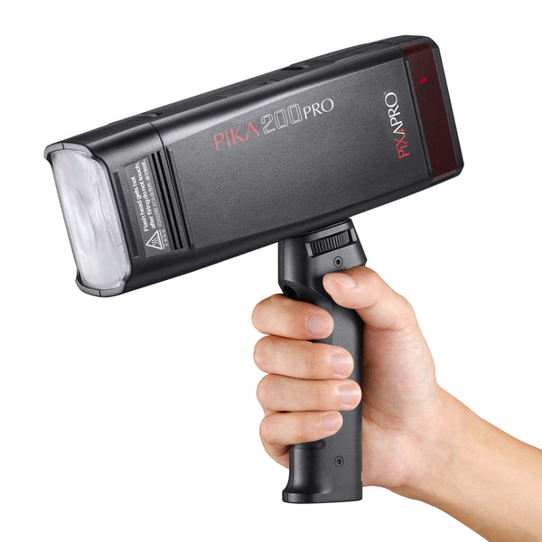 Hand-held Lighting Kit PIKA200PRO & Ergonomic Grip By PixaPro 