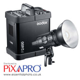 2-In-1 Godox P2400 Single Pack and Head Flash Kit By PixaPro 