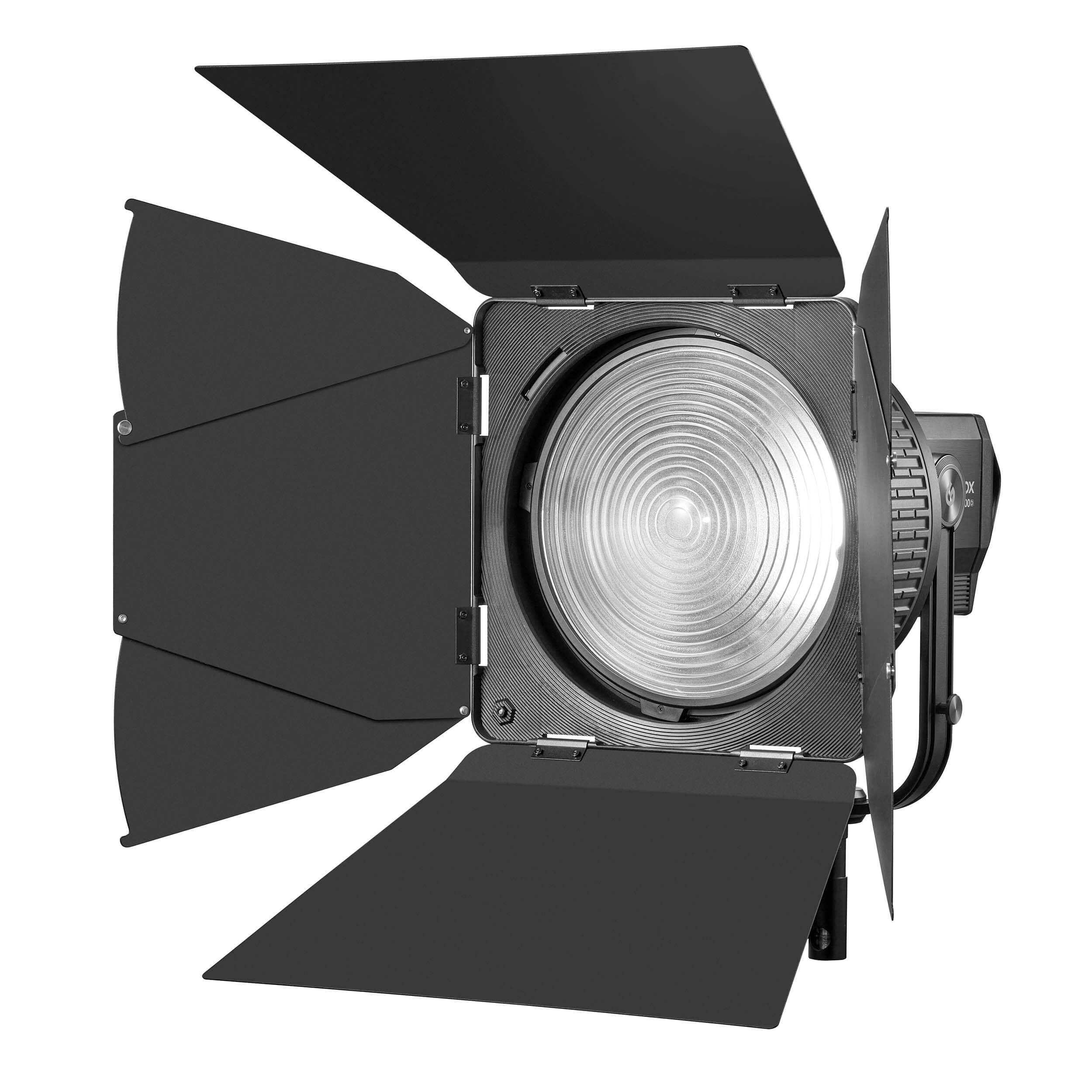 FLS10 10" Optical Fresnel Lens  with LB-02 Barn Doors By Godox