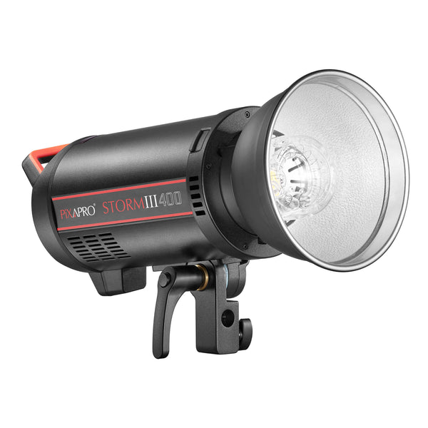 STORM400III Double Studio Strobe Light with Softbox & Umbrella 