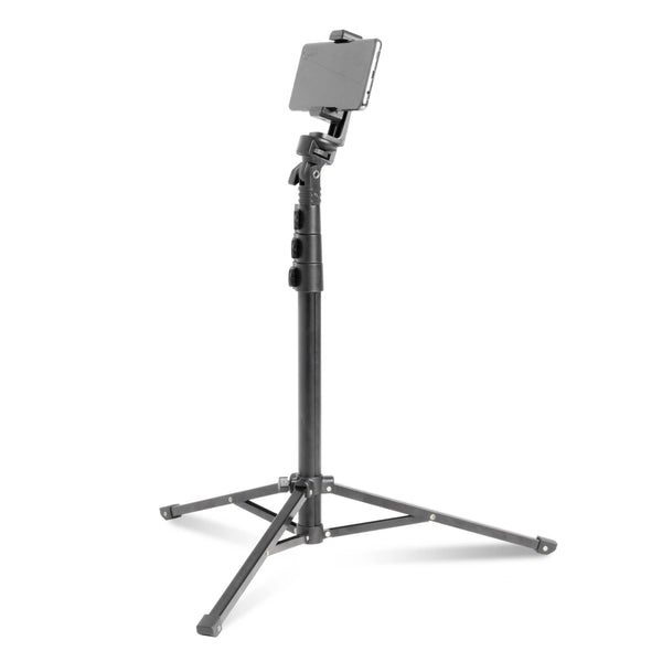 2in1 Telescopic Tripod Stand with Tilt Head and Cell Phone Bracket