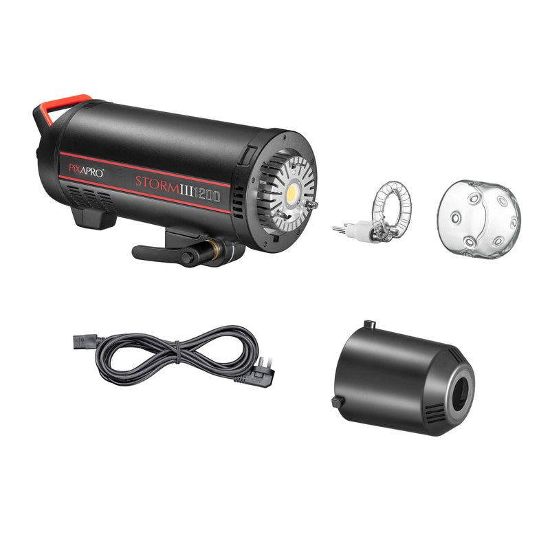 STORM1200 MKIII with 40W LED Modelling Lamp