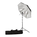 All-in-One Speedlite Black/Silver Umbrella Kit By PixaPro 