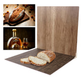 60x60cm Brown/Dark Brown Wood Effect Textured Boards -PixaPro 