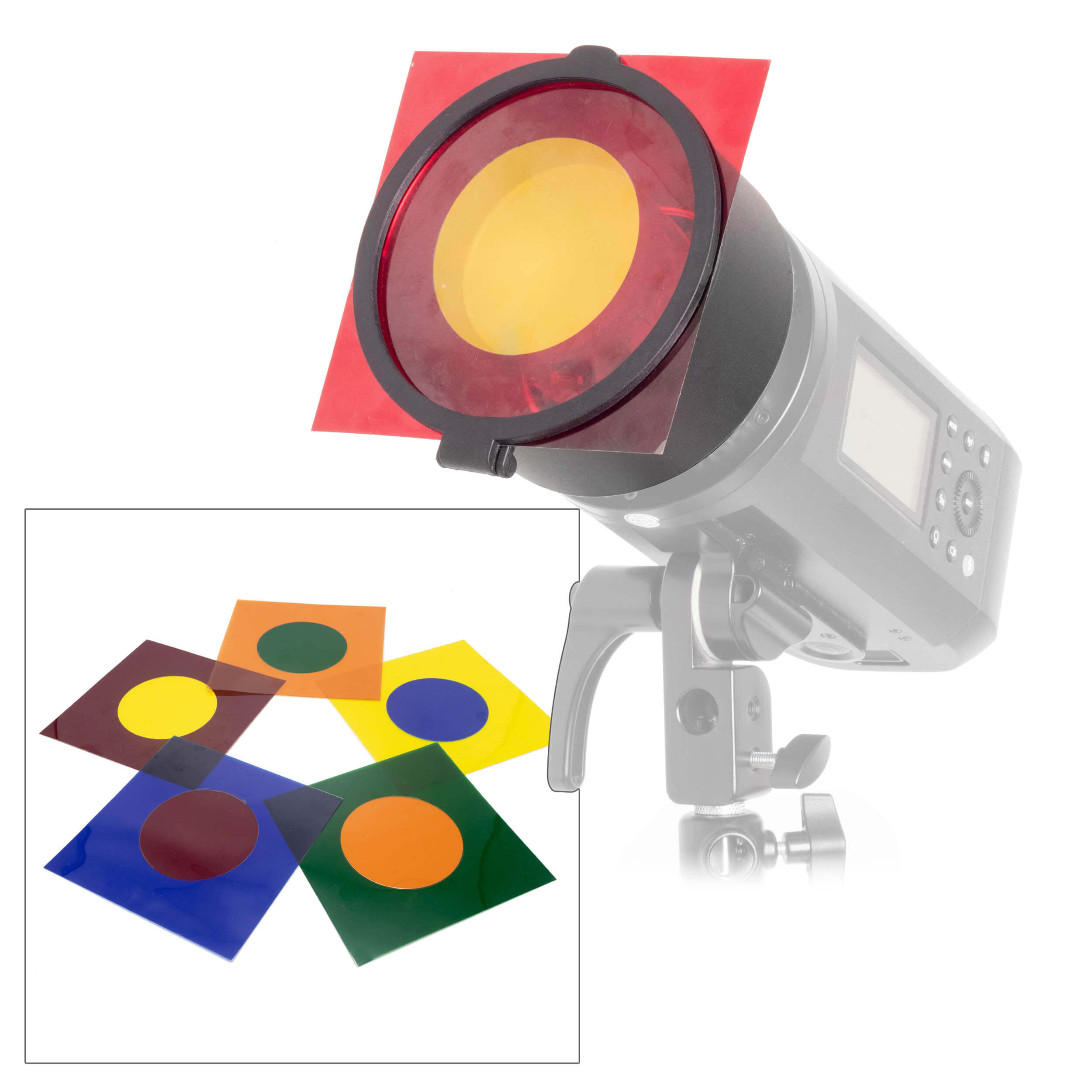  PixaPro Helios Gel Reflector with Dual-Colour Special Effects Gels