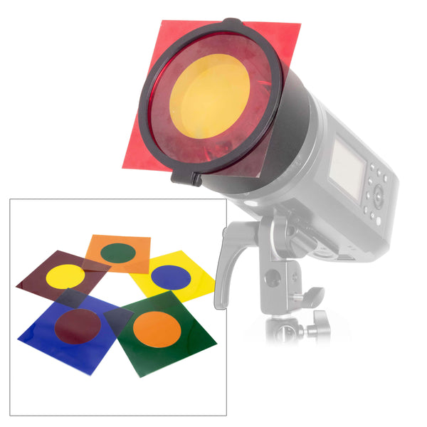  PixaPro Helios Gel Reflector with Dual-Colour Special Effects Gels