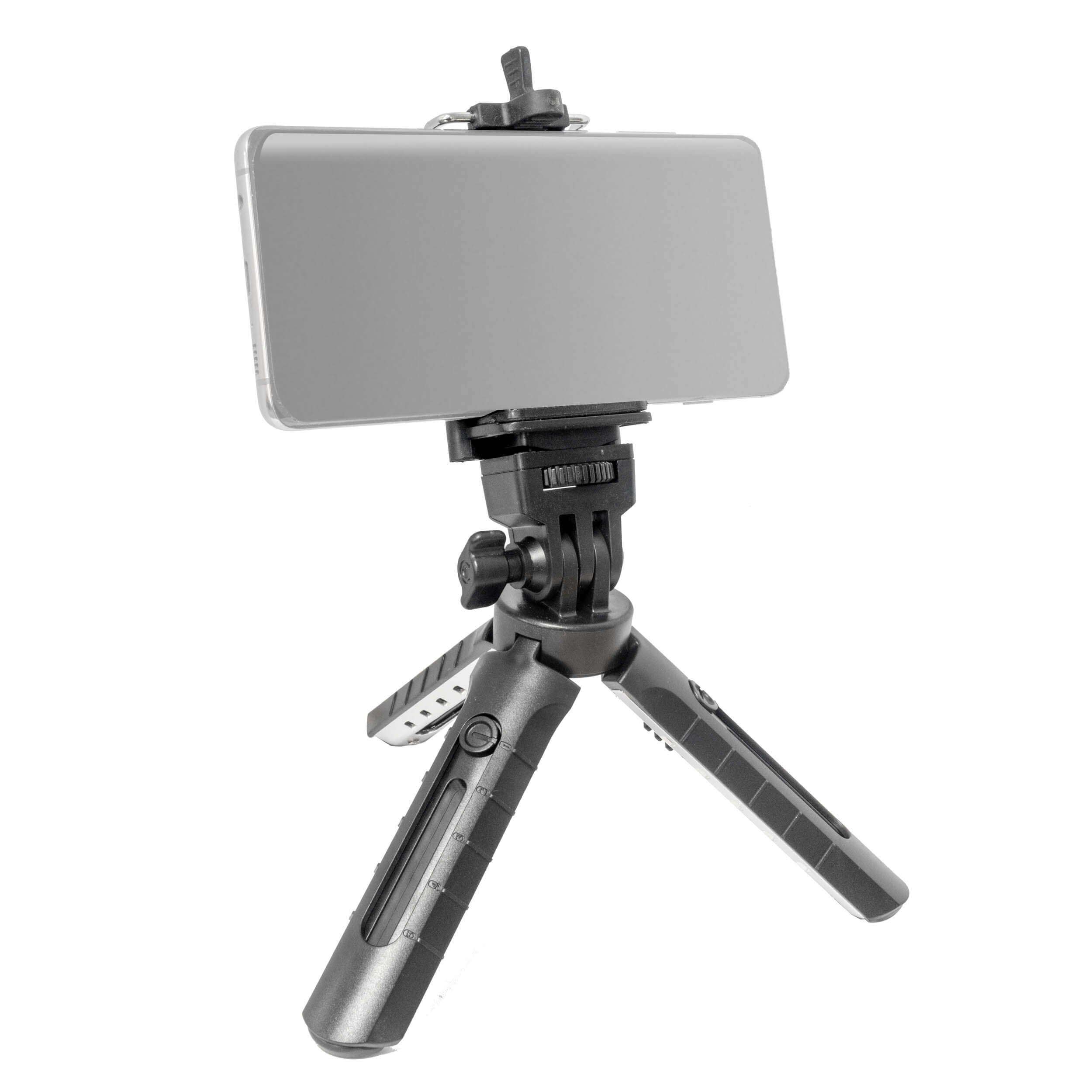 2in1 Extendable Mini Tripod with Smartphone Bracket By PixaPro 