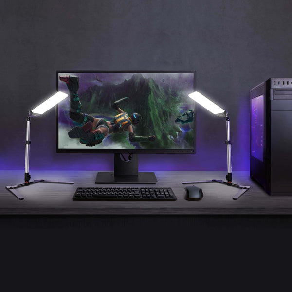 PixaPro MOBI Game Livestream Thin LED Light Panel Kit 