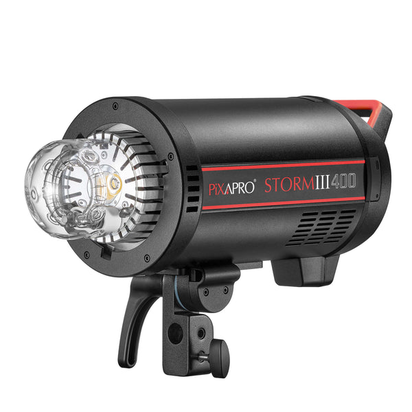 STORM400III 400Ws High-Speed Studio Flash-Latest with LED Modelling Lamp (QT400 IIIM)