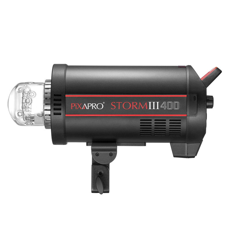 STORM400III 400Ws Super Flash with LED Modelling Lamp (QT400 IIIM)