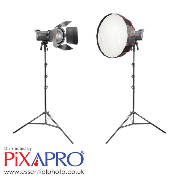 Double Lighting Kit Litemons LA150D Compact LED Light -PixaPro 