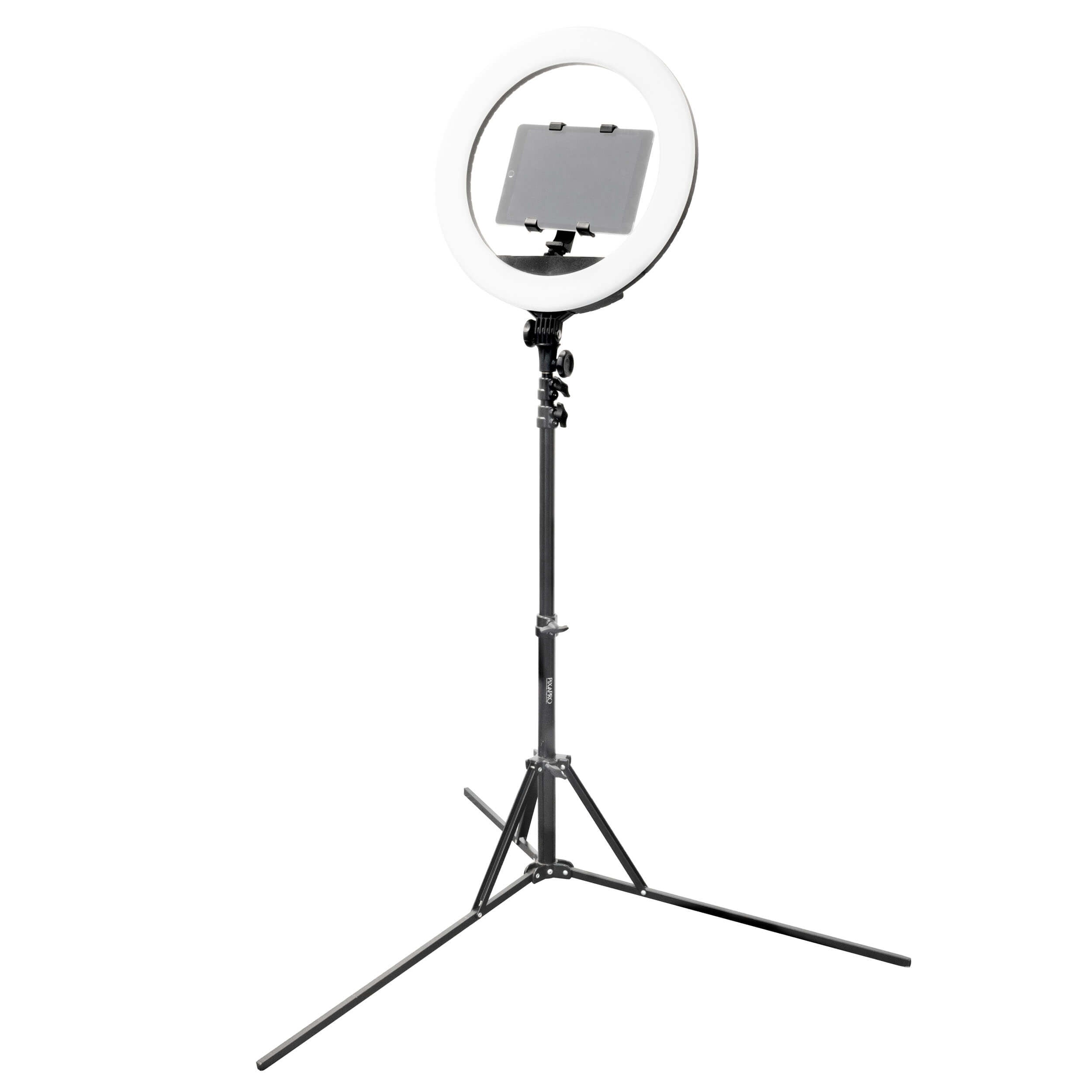 RICO240B MKII Live Video LED Ring Light Tablet Kit By PixaPro 