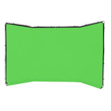 4x2.4m Panoramic Background with Green Crease-Resist Fabric
