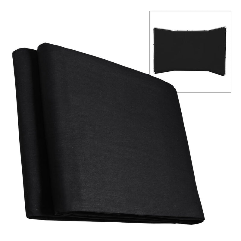 4x2.4m Black Crease-Resistant Fabric for the Pixapro Panoramic Background System