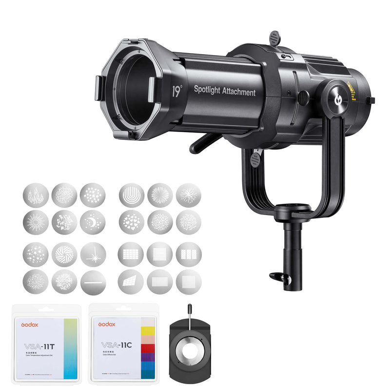 Godox VSA Series Projection Lens Attachment Complete Bundle Kit