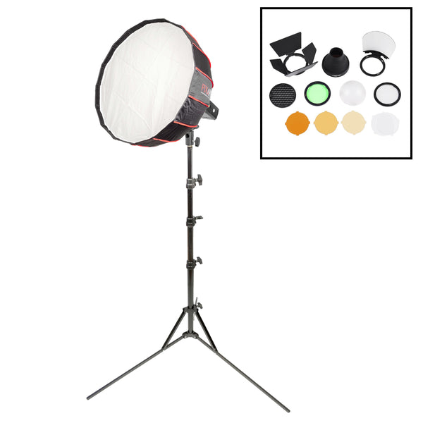 PIKA200Pro Compact Portable Single Portrait Softbox Flash Kit