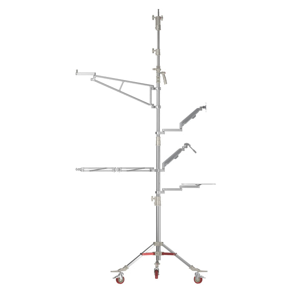 GearTree Wheeled Base Light Stand with Adjustable Monitor Arms