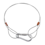 80cm Long 1.5mm Steel Cable Locking Wire Rope (Max. 10kg)
