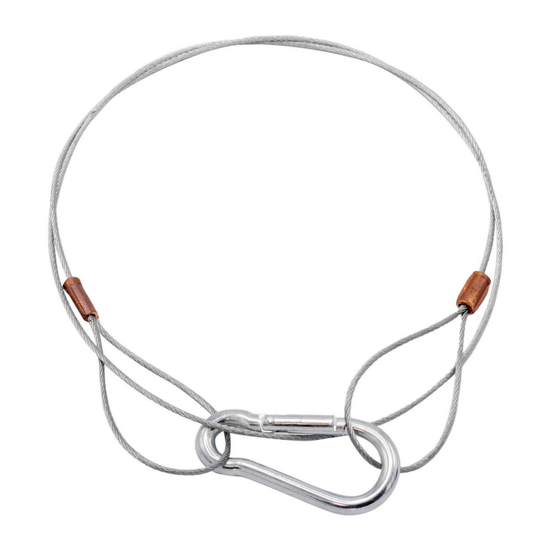 80cm Long 1.5mm Steel Cable Locking Wire Rope (Max. 10kg)
