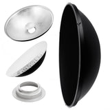 27.5" Photography Beauty Dish Reflector Silver & Grid For Broncolor (Big)