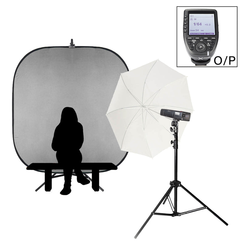 All-in-1 PIKA200PRO Single Portrait Flash Kit designed for School Photography