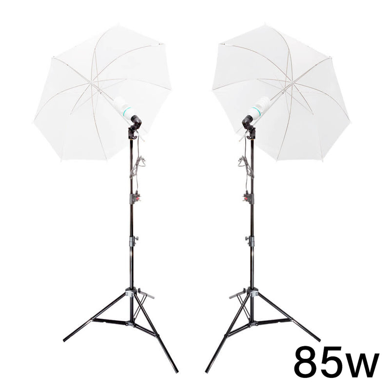UNILiTE E27 Umbrella Lighting Setup Twin Kit By PixaPro 