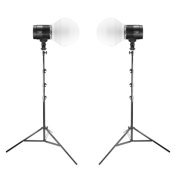 Litemons LC30D Poratble Mini Tabletop Light & Twin Diffuser Ball