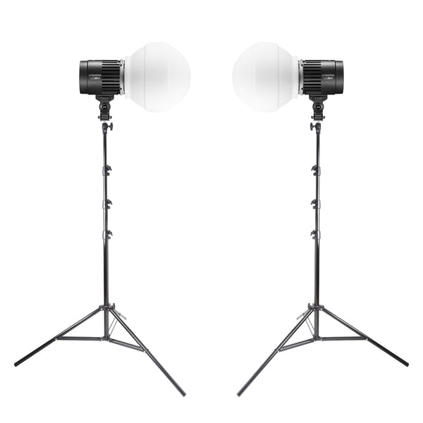 Litemons LC30D Poratble Mini Tabletop Light & Twin Diffuser Ball