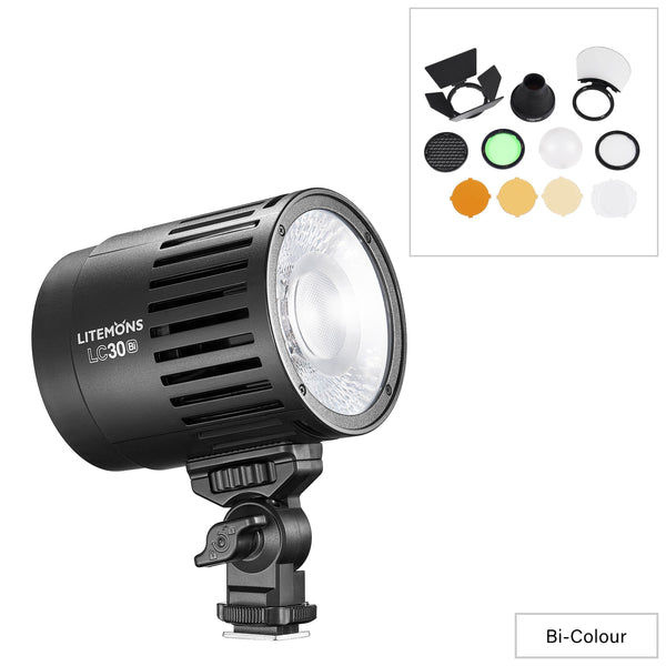 Litemons LC30BI Bi-Colour LED Light & RoundHead Accessory Kit 