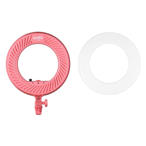 Godox LR180 Bi-Colour LED Ring Light (Pink)