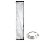 35x160cm Long-Slender Recessed Strip Softbox with Grid (Hensel) 