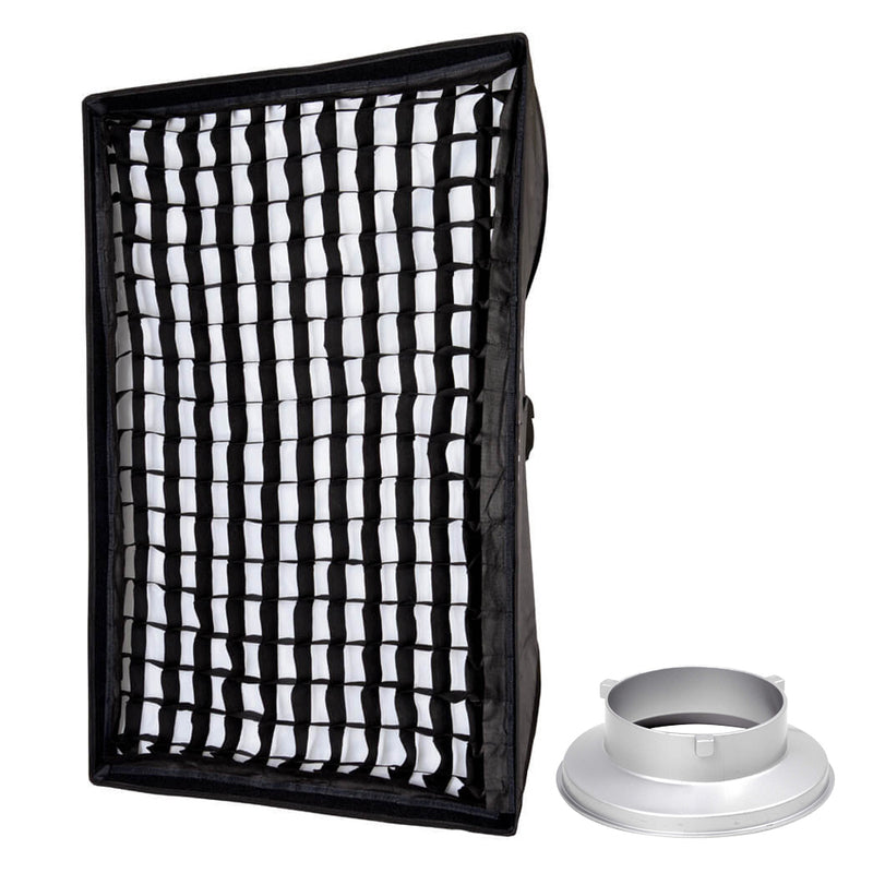 60x90cm (23.6"x35.4") Rectangular 5cm Grid Softbox For Bowens 