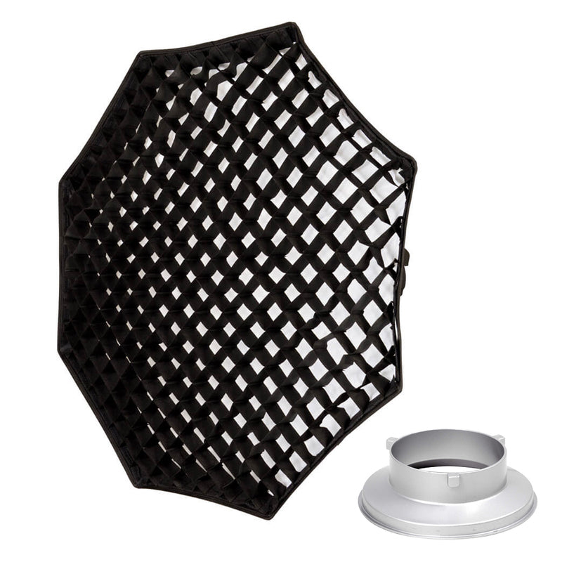 120cm (47.2") Octagonal Softbox with 5cm Grid For Bowens 
