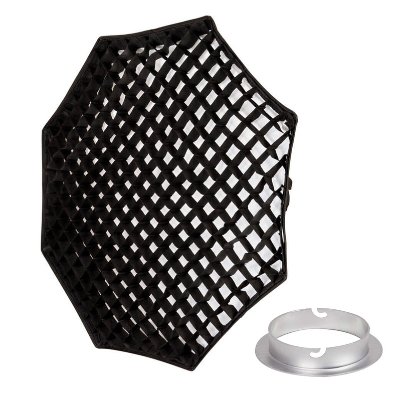 120cm (47.2") Octagonal Softbox with 5cm Grid For Elinchorms