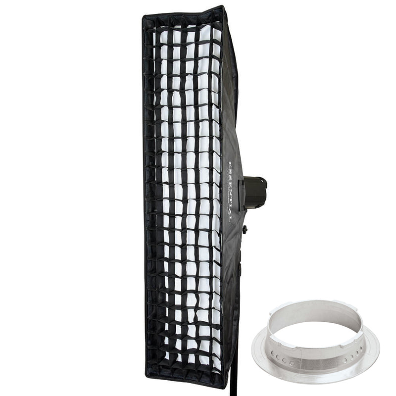 30x120cm (11.8"x47.2") Strip Softbox With 5cm Grid For Multiblitz V-Type