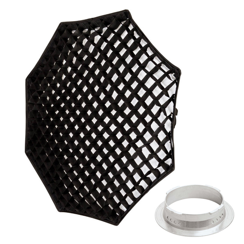 120cm (47.2") Octagonal Softbox with 5cm Grid For Multiblitz V-Type