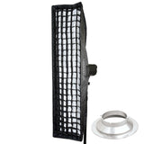 30x120cm (11.8"x47.2") Strip Softbox With 5cm Grid For Mutliblitz P-Type